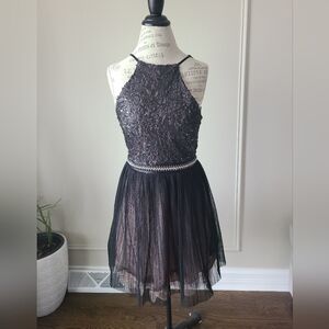 Trixxi Elegant Black Women's Halter Dress Sz.9